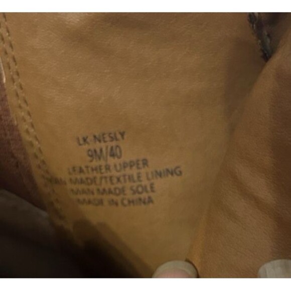Lucky Brand Nesly Leather Cognac Heeled Western Ankle Booties Womens Size 8M - Picture 13 of 13